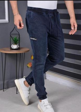Джинсы мужские на манжете redman арт.429, темно-синий, 33