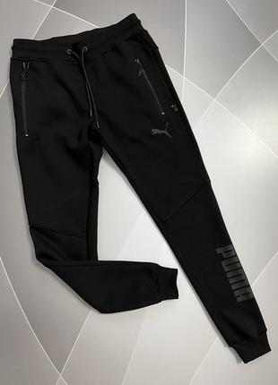 Спортивные штаны теплые puma на флисе мужские s-xxl арт.1138, размер мужской одежды (ru) 44, международный