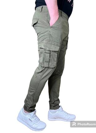 Джогеры джинсы карго мужские tony backer 30-38 арт.1357, 36, хаки