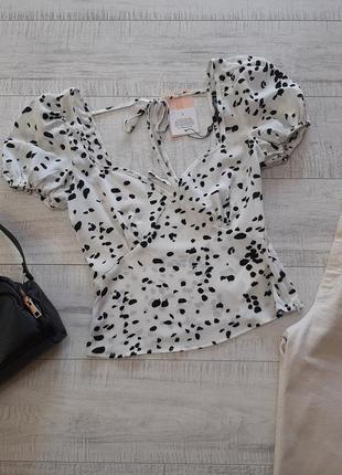 Блуза с рукавами фонариками missguided 34 p