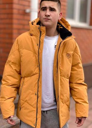 Куртка зимняя мужская boos jack  46-56 размер арт.683, желтый, xxl