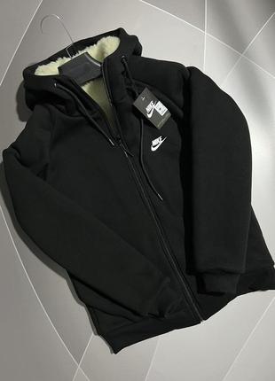 Батник на хутрі чоловічий nike s-xxl арт.1151, колір чорний, міжнародний розмір m, розмір чоловічого одягу (ru) 461 фото