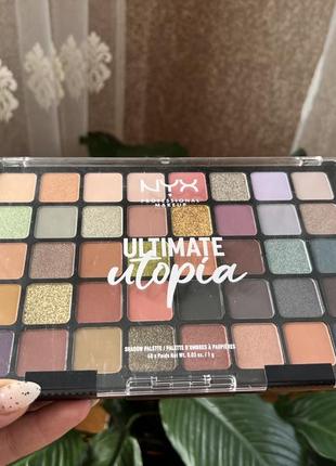 Палетка теней nyx professional makeup ultimate utopia shadow palette
