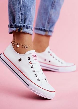 Кеды белые бренд big star shoes женские детские