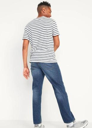 Джинси slim non-stretch old navy чоловічі сині класичні без еластичності олд неві2 фото