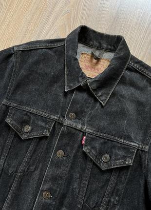 Мужская плотная винтажная ретро джинсовая куртка levis4 фото