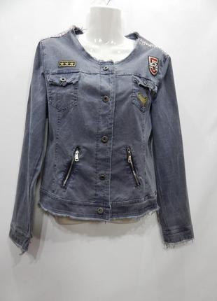 Куртка джинсова жіноча літня vintage, ukr р.46-48, eur 38 001dg (тільки в зазначеному розмірі, тільки 1 шт.)