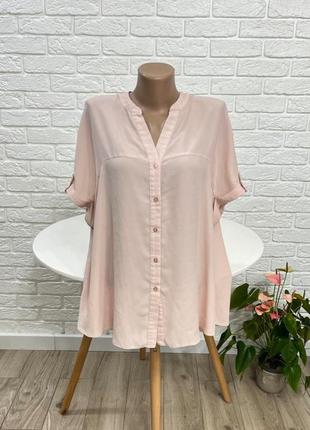 Блузка блуза  цвета чайной розы р 50