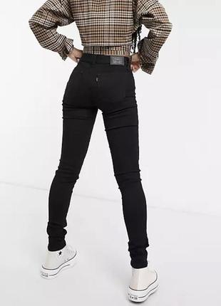 710 levis super skinny жіночі 711 720 721 джинси джинси левайс чорні жіночі