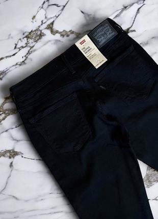 710 levis super skinny жіночі 711 720 721 джинси джинси левайс чорні жіночі4 фото