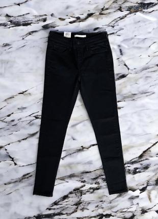 710 levis super skinny жіночі 711 720 721 джинси джинси левайс чорні жіночі2 фото