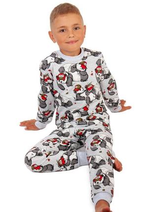 Теплая пижама с начесом, пижама лис с начесом, пижама на флисе для мальчиков, утепленная пижама на байке3 фото