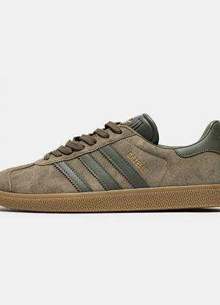 Adidas gazelle brown green