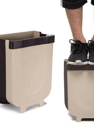 Складаний сміттєвий контейнер на двері kitchen wet garbage flexible bin, розкладний6 фото