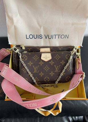 Хит продажи женские сумки louis vuitton multi pochette premium1 фото