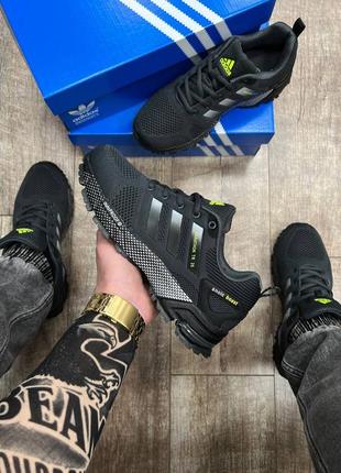 Мужские кроссовки adidas marathon tr 26 dark gray lime