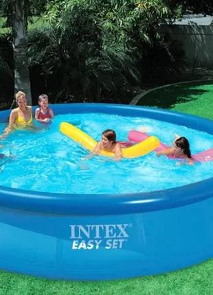 Детский наливной бассейн интекс для дома и дачи на 886 литров, бассейны надувные качественные10 фото