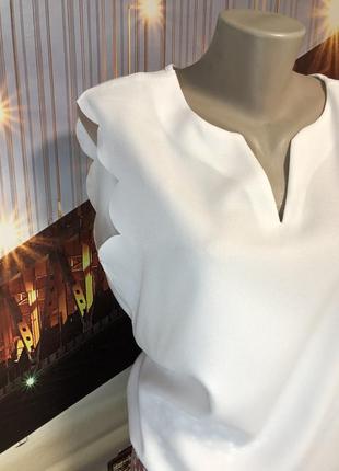 Блуза белая шикарная летняя2 фото
