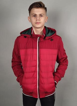 Куртка демисезонная canada для подростка10-16лет арт.480, красный, 170