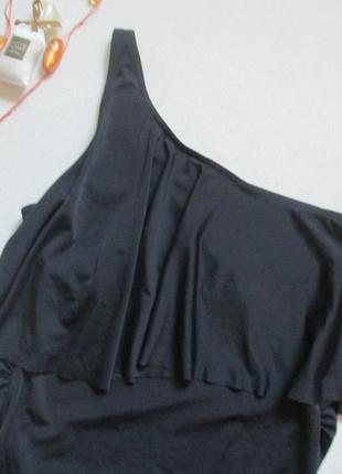 Шикарный слитный черный купальник для беременных на одно плечо asos 🌺🌴🌺5 фото