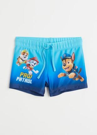 Плавки мальчику щенячий патруль 6/8 лет