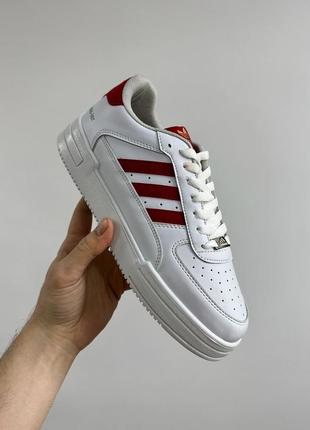 Кроссовки adidas adi-sassler white/red