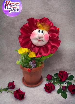 Інтер'єрна робота. великий квітковий топпіарій-дерево щастя