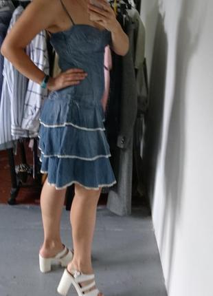 Романтична джинсова сукня сарафан №936 фото