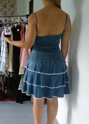 Романтична джинсова сукня сарафан №937 фото
