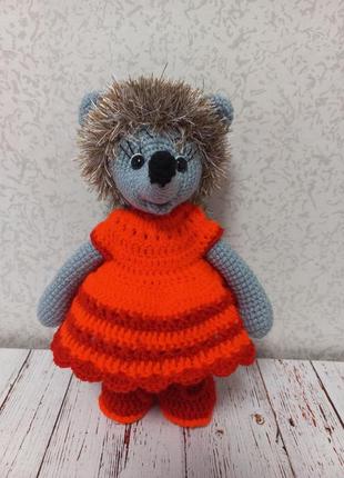 Мягкая игрушка дівчинка-їжачок