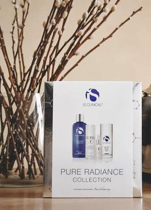 Набір для освітлення шкіри is clinical pure radiance collection (cl/gel/180ml + serum/15ml + cr/30g + sun/cr/100g)1 фото