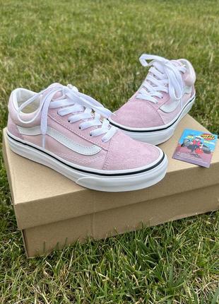 Нові дитячі кеди vans old skool classic pink/white