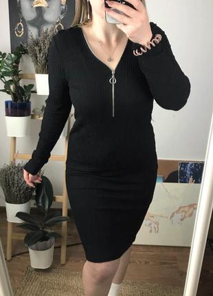 Сукня в рубчик