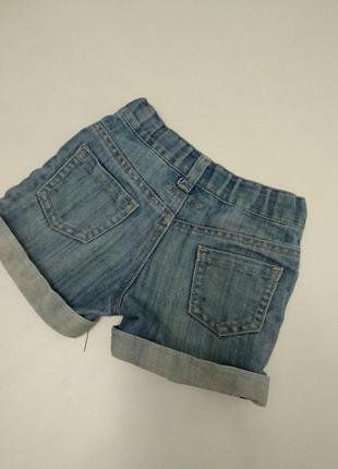 Джинсовые шорты с подворотами 1.5-2 лет5 фото