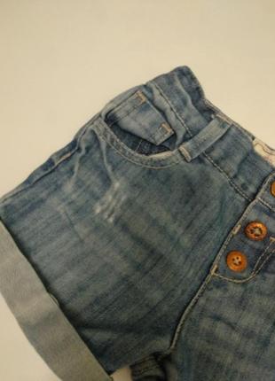 Джинсовые шорты с подворотами 1.5-2 лет3 фото