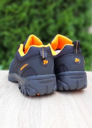 Жіночі зимові кросівки merrell vibram чорні з помаранчевим термо на флісі зимові кросівки мерел7 фото