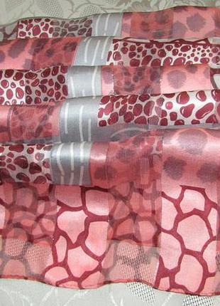 Воздушный, нежный шарф 100% шелк