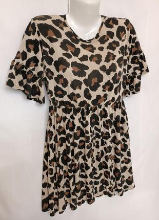 Платье в животный леопардовый принт boohoo 10/6/36/38/m/63 фото