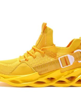 Спортивные (женские) кроссовки «fashion sport» желтого цвета, 36 размер4 фото