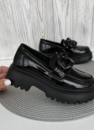 Лоферы детские для девочки туфли в школу 4