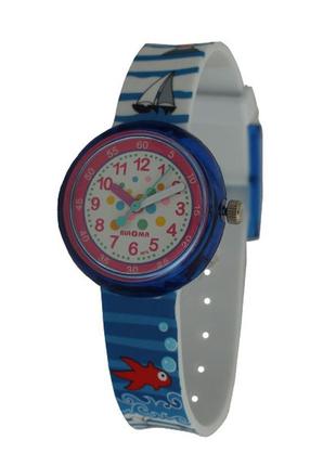 Часы детские с цветным ремнем