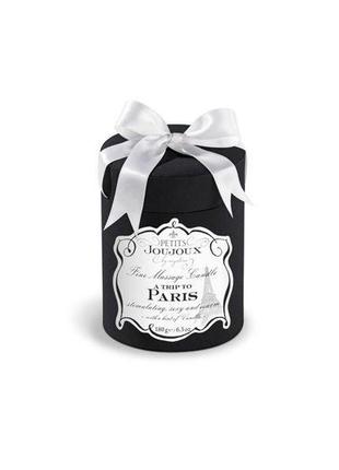Масажна свічка petits joujoux - paris - vanilla and sandalwood (190 г) розкішна упаковка2 фото