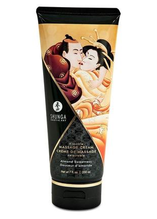 Съедобный массажный крем shunga kissable massage cream - almond sweetness (200 мл)