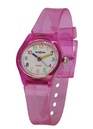 Дитячі годинники biaoma на прозорому ремінці