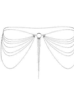 Ланцюжок трусики або ліф bijoux indiscrets magnifique waist chain - silver, прикраса на тіло