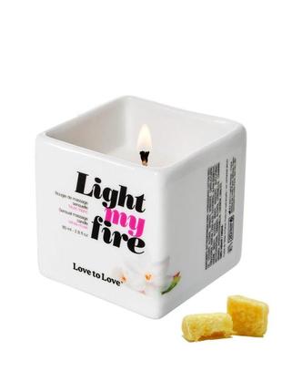 Массажная свеча love to love light my fire musc  (80 мл) без парабенов и консервантов