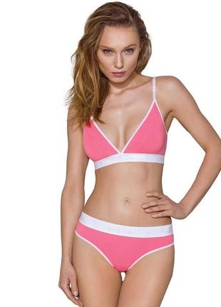 Спортивные трусики-стринги passion ps007 panties pink, size l
