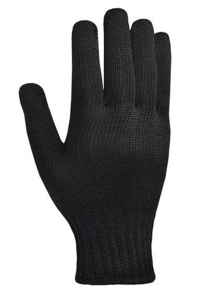 Перчатки трикотажные черные из пвх "котофан" doloni  - (4894)2 фото