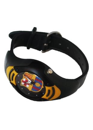 Детские наручные часы для подростков фк барселона, черный циферблат.