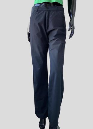 Широкие хлопковые нейлоновые брюки с высокой посадкой свободного кроя1 фото